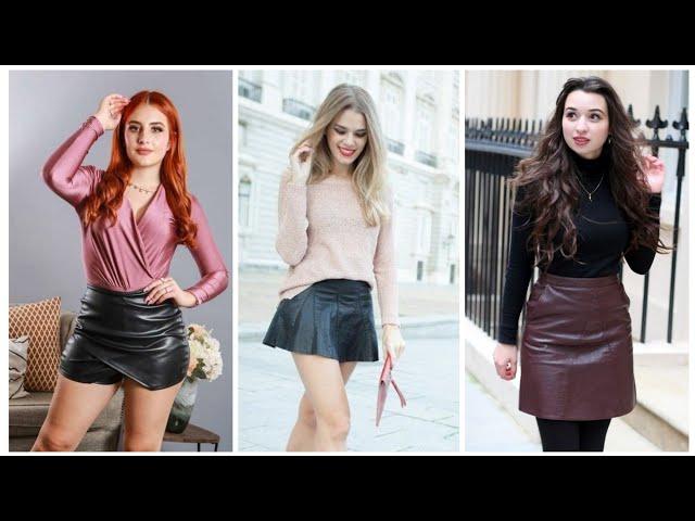 Top 40 fantastic and adorable first class Mini Leather Skirt design for ladies 2024