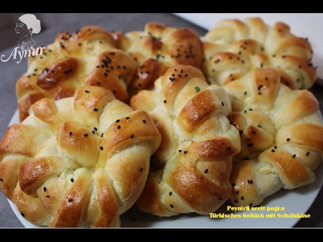 Türkische Pogca Rezept-bleibt eine Woche frisch-weich und lecker-peynirli serit pogca