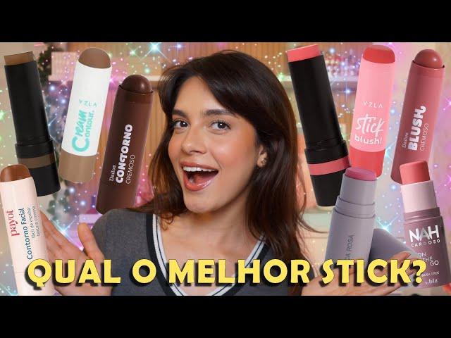 COMPAREI OS BLUSHES E CONTORNOS EM STICKS LANÇADOS! QUAL VALE A PENA INVESTIR?