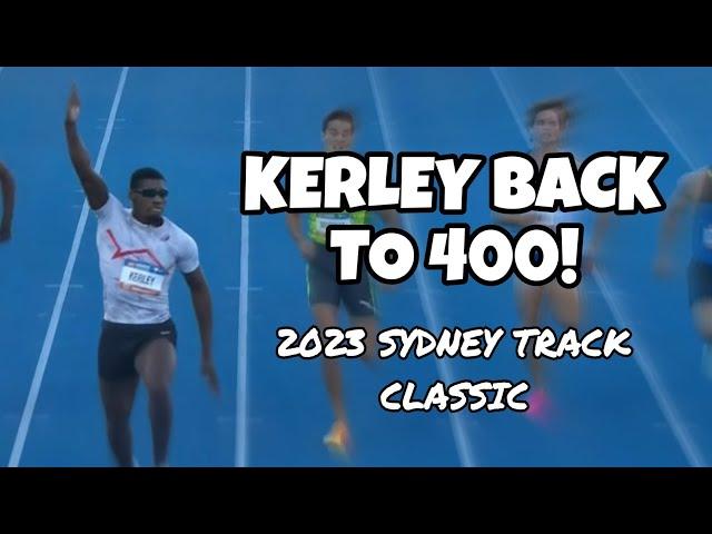 Fred Kerley Moving To 400m? | Kerley Wins 2023 Sydney Track Classic 400m