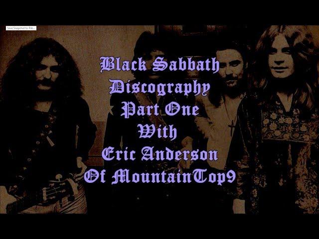 Black Sabbath Discography Part One With Eric Anderson of MountainTop9