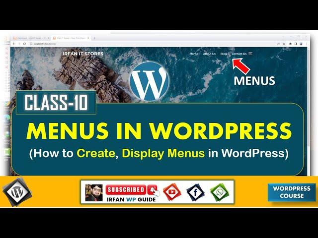 menus in wordpress Irfan WP Guide