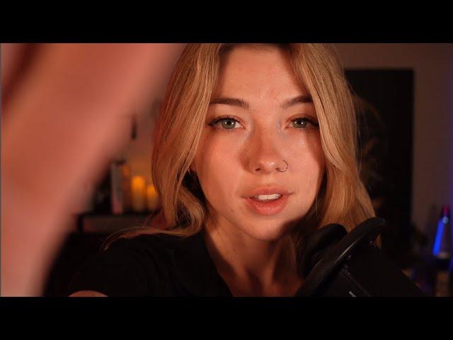 Lens Covering ASMR [affirmations, inaudible whispers, tongue clicking, tapping & scratching]