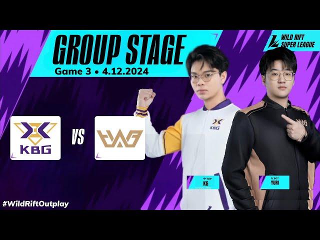 KBG vs. WHG • Game 3 (Bo3) | Group Stage | WSL Winter 2024