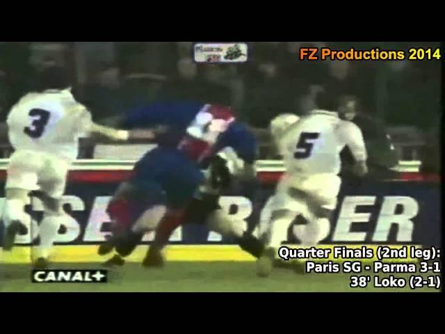 1995-1996 Cup Winners' Cup: Paris St.Germain FC All Goals (Road to Victory)