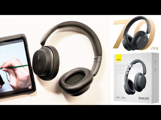 Baseus Bowie D05 - Wireless Bluetooth headphones - Operating time in up to 70 hours - UNBOXING