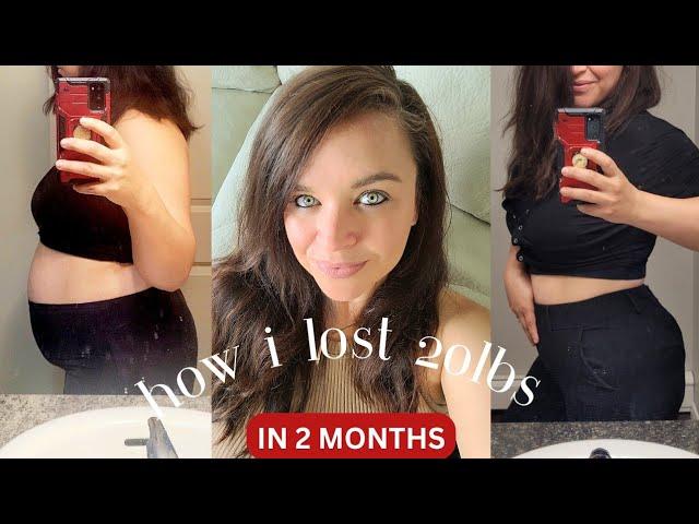 how i lost 20lbs in 2 months!! // plant based diet