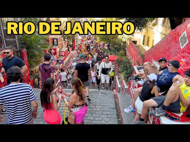 Saturday afternoon through the streets of Rio de Janeiro | Brazil 【4K】2024