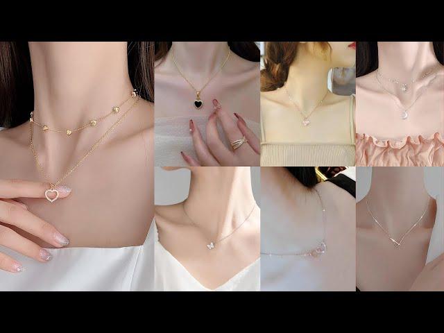 Simple cute chain necklace designs ideas // Most Beautiful Locket Designs ideas // Pendant design