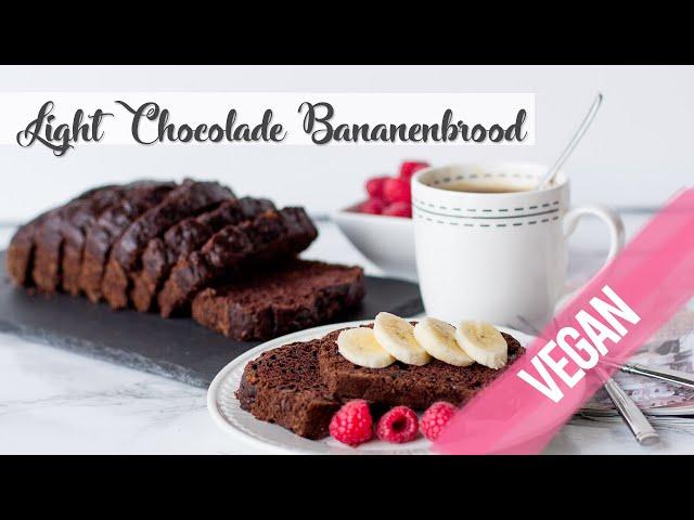 Light Vegan Chocolade Bananenbrood - Minder suiker en vet | RECIPE