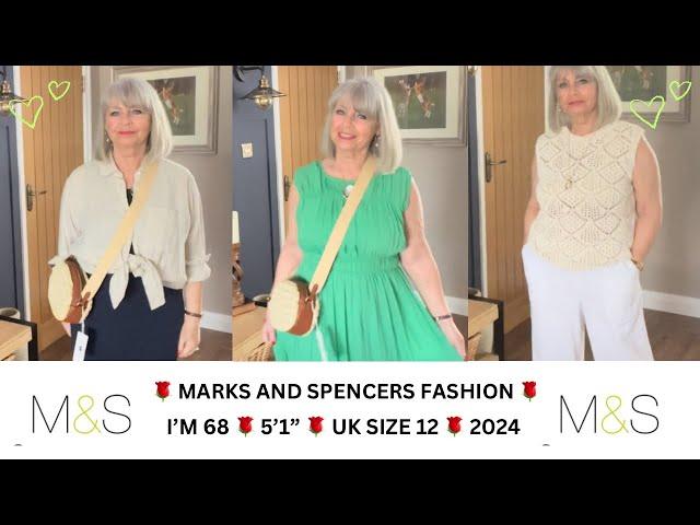 M&S FASHION HAUL AND TRY ON (Ad/gifted) SUMMER 24 WARDROBE STAPLES OVER 50’s / 60’s / 70’s