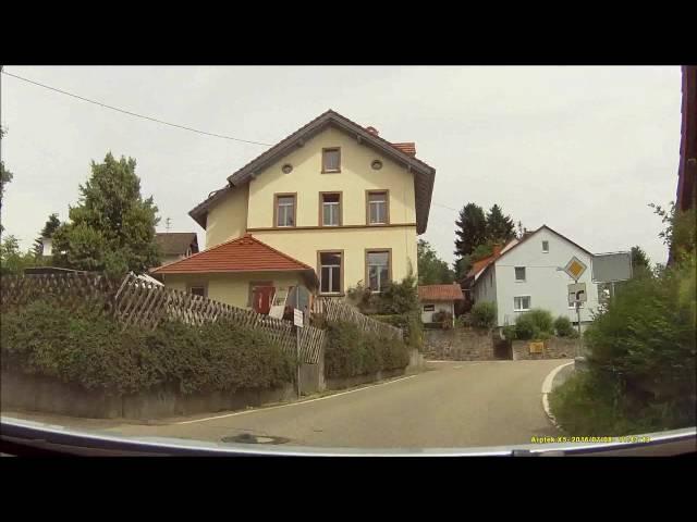 Ortsdurchfahrt im badischen Odenwald/HD: Ursenbach (Süd rein, Nord raus)