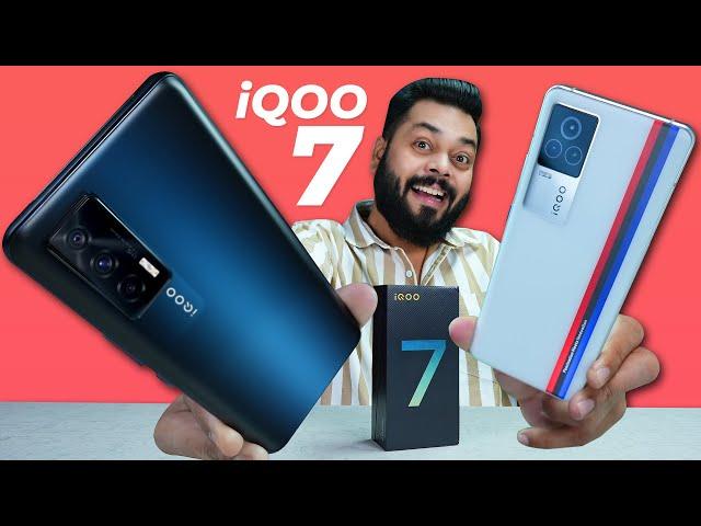 iQOO 7 & iQOO 7 Legend Unboxing And First Impressions  Dual Chip, Snapdragon 870, 120Hz & More