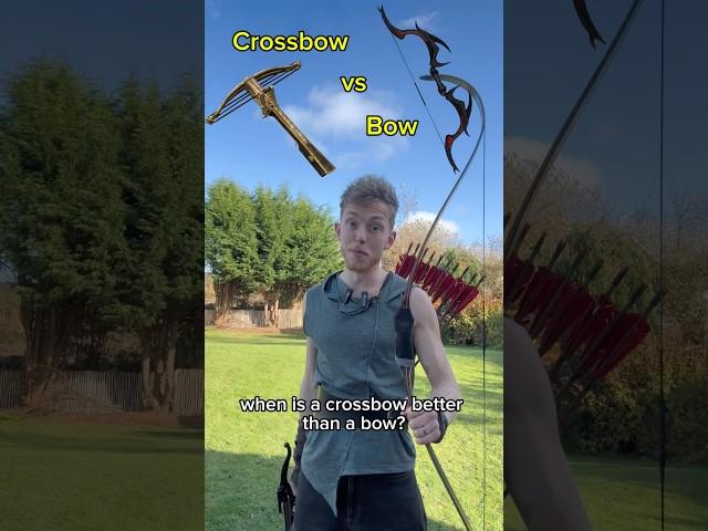 When is a crossbow better than a bow?