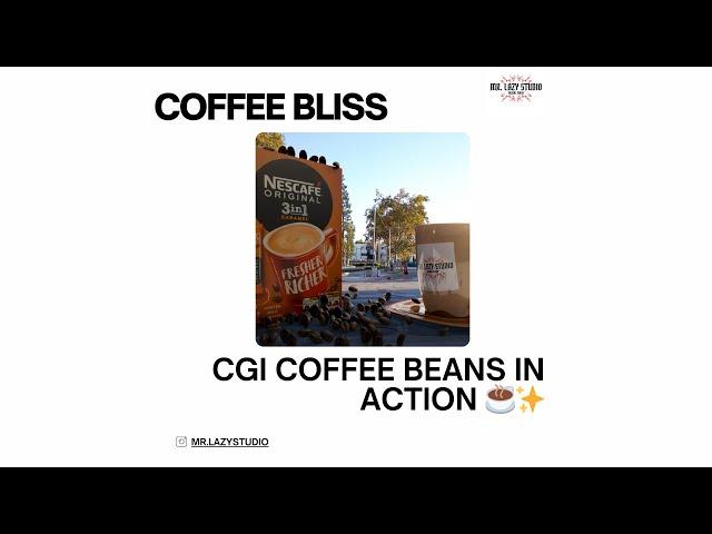 Coffee Bliss: CGI Coffee Beans in Action 