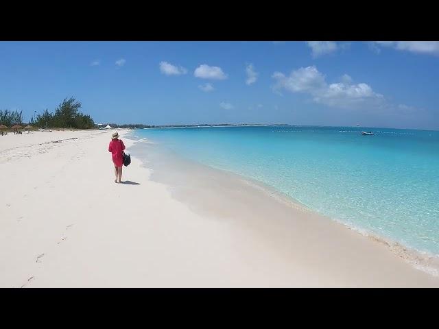 Walk along Grace Bay Beach  Turks & Caicos