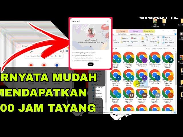 CARA CEPAT MENDAPATKAN 4000 JAM TAYANG ⁉️ ANTI SEPAM ASALA TEPAT‼️ KITA BISA CEPAT MONET