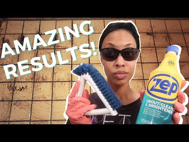 How to CLEAN GROUT | Clean With Me | AMAZING Results on DISGUSTING Shower Grout with Zep!