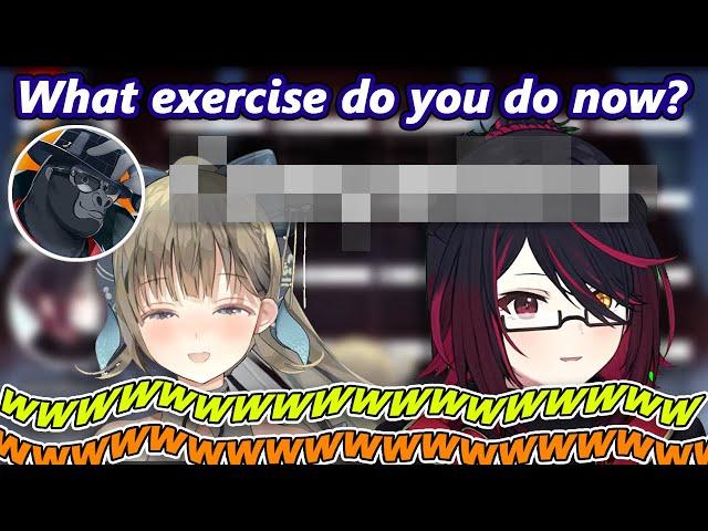 Lisa and Ren are a little *too* entertained by VGorilla's recent 'exercise' routine [VSPO] ENG SUB