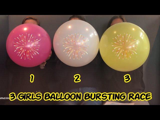 3 Girls blows up balloons | Amazonian Models