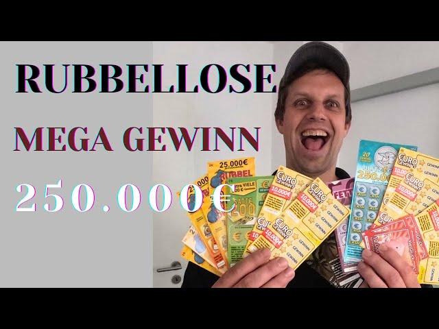 Rubbellose Mega GEWINN 250.000€ kann das wirklich sein Der Rubbeltest wird es zeigen Dank Krügerrand