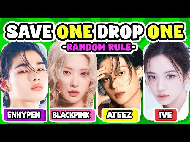   ONE RANDOM RULE  : SAVE ONE DROP ONE KPOP SONGS  KPOP GAME 2024