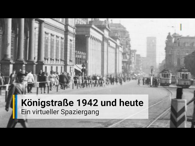 Die Königstraße in Stuttgart 1942 und heute: Ein virtueller Spaziergang