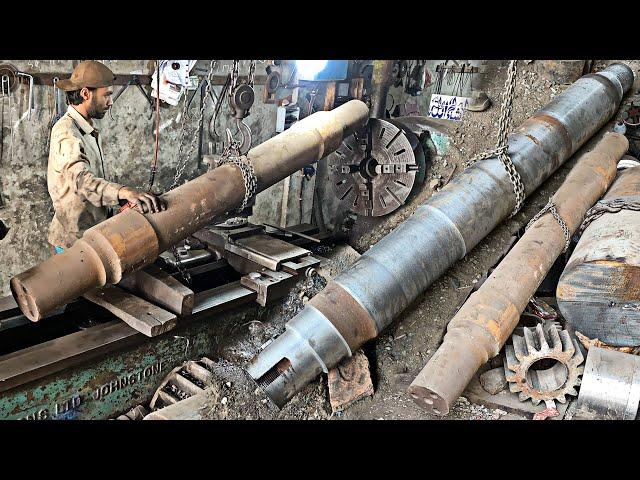 Incredible Machining of Industrial Shaft With 150 yearsOld Amazing Technology