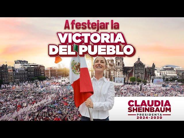 Victoria en el Zócalo de la Ciudad de México