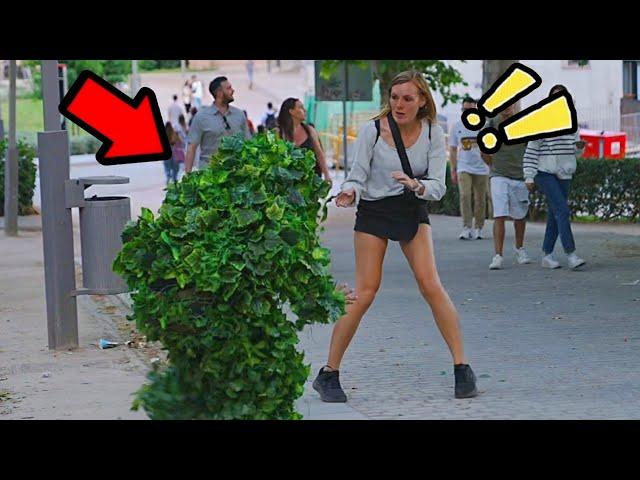 BUSHMAN PRANK 2024: BEST SCARE PRANKS IN MADRID !!