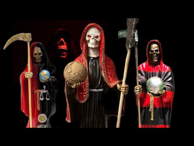 The Half Black Half Red Aspect Of La Santa Muerte Represents...