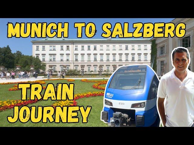 TRAVELLING FROM MUNICH TO SALZBURG TRAIN JOURNEY FROM GERMANY TO AUSTRIA ON THE LOCAL TRAINS