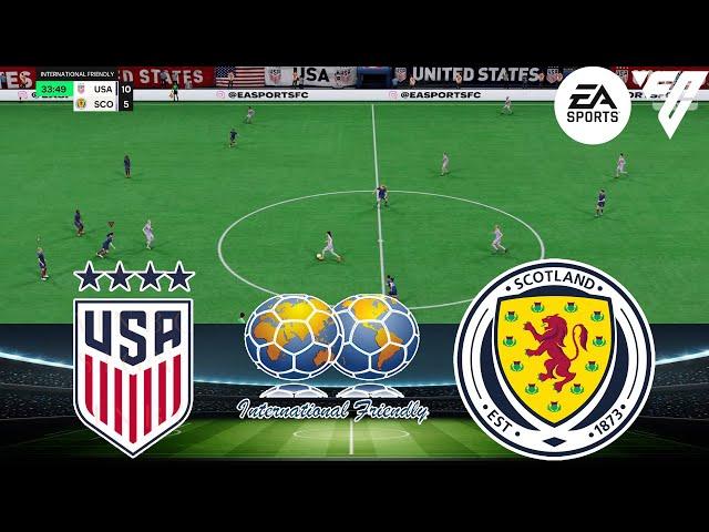 FC 24 - USA W vs Scotland W 26/11/2024 - INTERNATIONAL FRIENDLY - Gameplay PS5