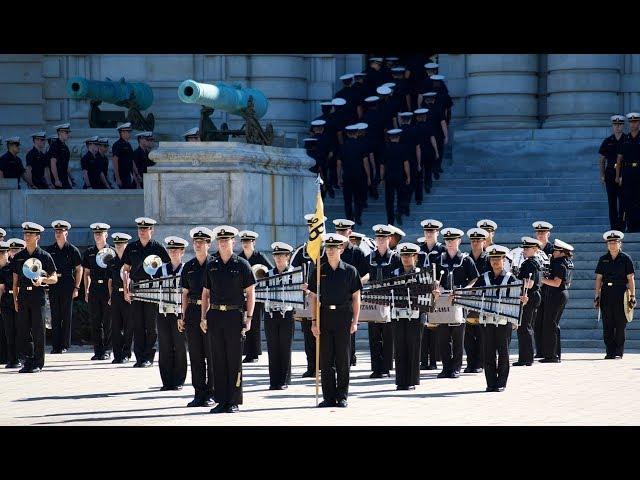 Naval Academy Noon Meal Formation in 4k UHD