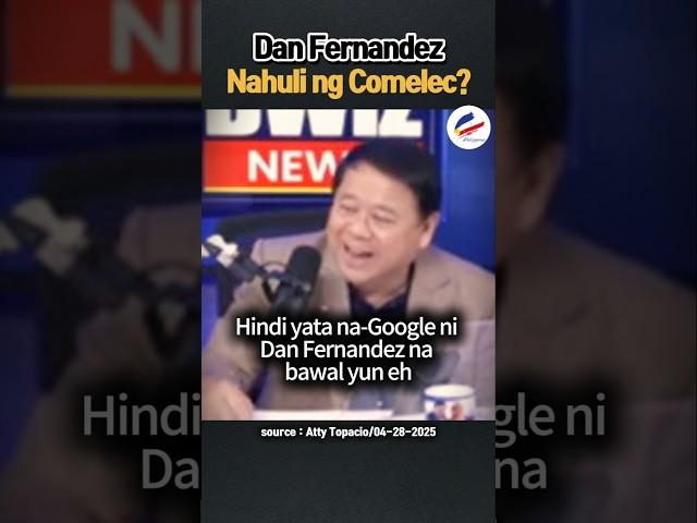 DAN FERNANDEZ NAHULI NG COMELEC? #Politika #AyudaNation #Pilipinas