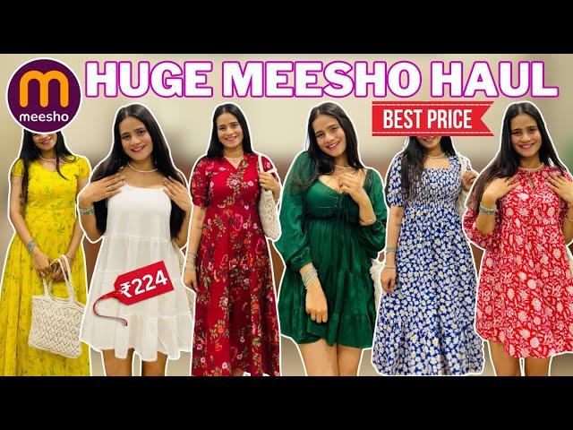 Massive Meesho Dresses Haul Vacation, Beach, Trip & Birthday dresses || Affordable dresses #meesho