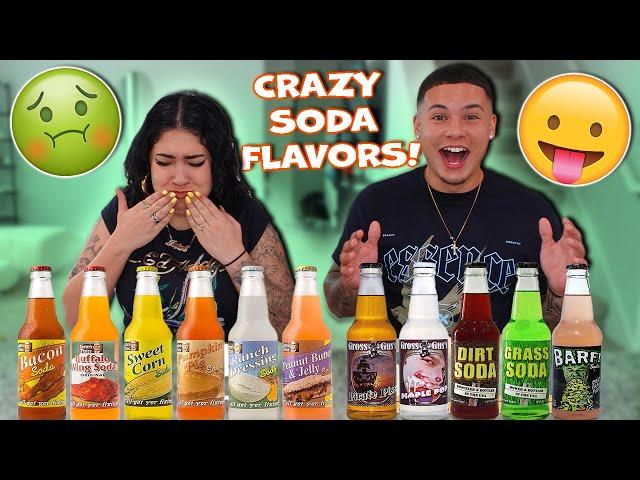 We Tried The CRAZIEST Flavored Sodas!!