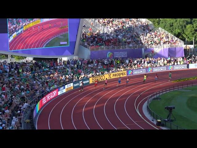 18-year-old Erriyon Knighton runs 19.77 in 2022 World Athletics Championship Men's 200m Semifinal