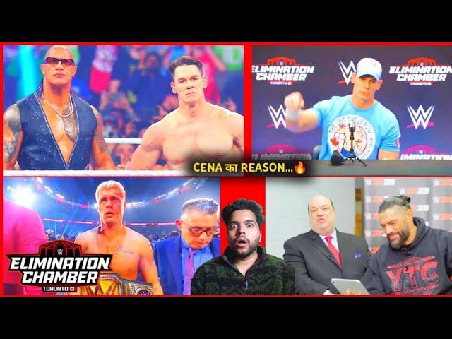 Why Cena Why..  Whats Next for HEEL CENA ,  Roman Reigns reaction, Elimination Chamber 2025 off air