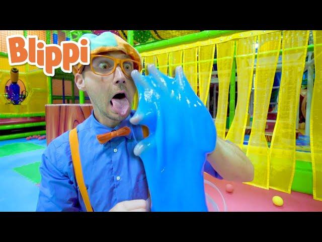 Blippi Learns the 5 Senses at a Kids Play Place | Educational Toddler Videos