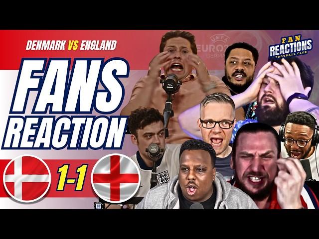 ENGLAND FANS FUMING REACTION  TO DENMARK 1-1 ENGLAND | EURO 2024