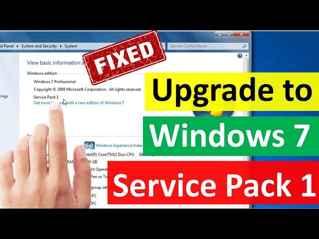 windows 7 service pack 1 download for 64 bit 32 bit | this program requires windows service pack 1