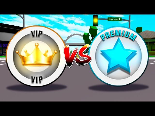 GAMEPASS PREMIUM VS VIP in BROOKHAVEN RP!