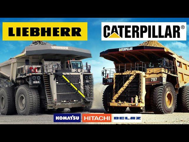 The World’s Biggest Mining Dump Trucks! (CAT KOMATSU LIEBHERR BELAZ HITACHI)