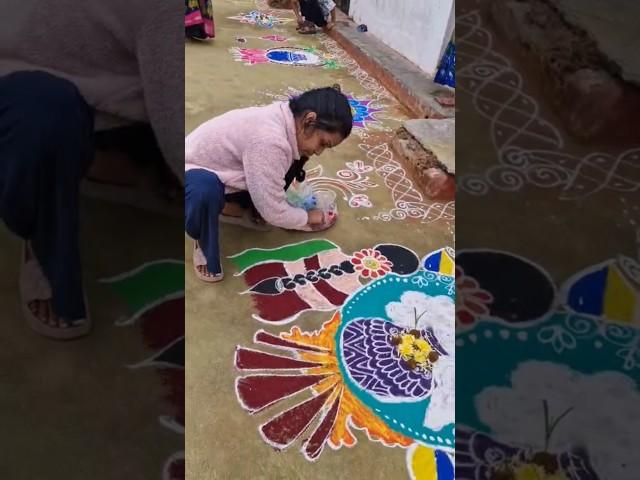 Festival vibes #festivalrangoli #subscribemychannel #trendingshorts #like 🫰