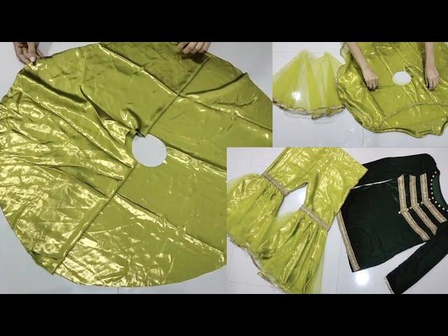 Winter sharara for 8 year girl|| cutting and stitching