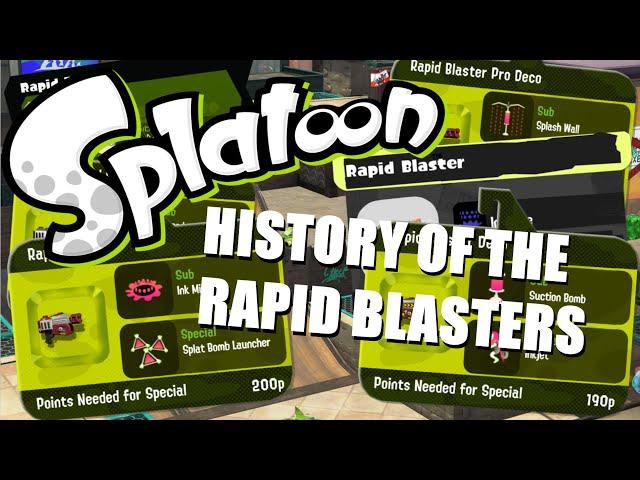 The HISTORY of RAPID BLASTERS: A Mark Above the Rest (Splatoon)