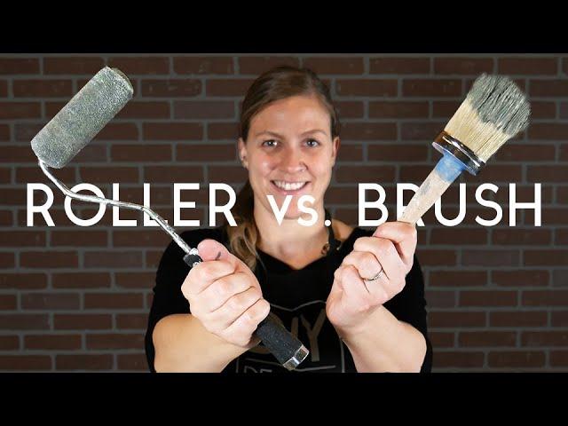 Chalk Painting Furniture Smooth: Roller vs Brush |  Dresser Makeover Part 3