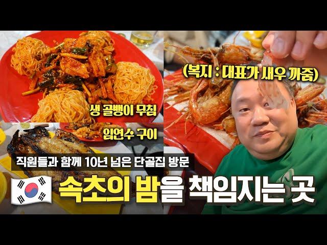 대표가 까주는 새우는 과연 맛있을까? 직원들과 10년차 단골집 방문! 속초의 밤은 이곳에서ㅣ당근마차