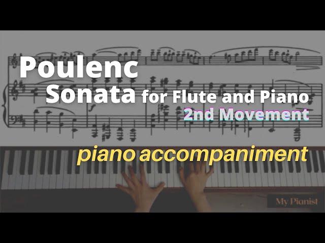 Poulenc - Sonata for Flute and Piano, 2nd Mov: Piano Accompaniment